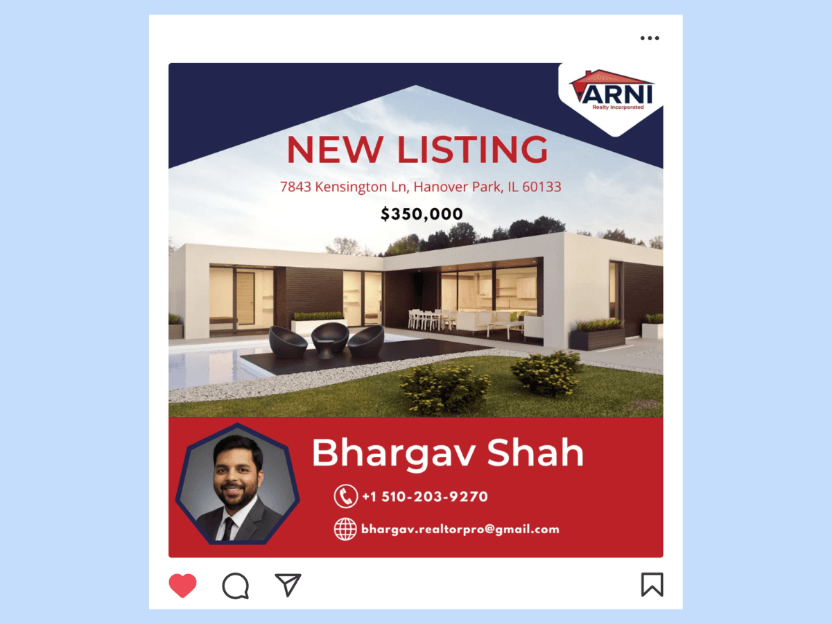 New Property Listing Social Media Post