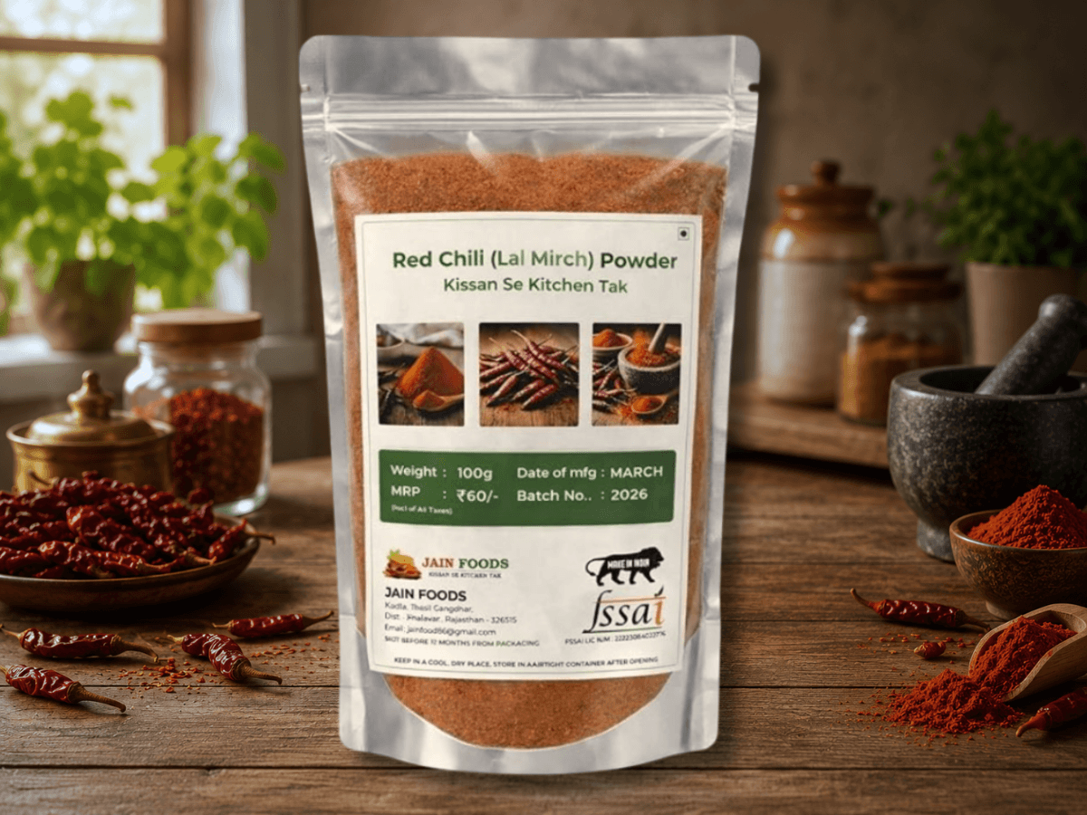Red Chilli Powder Packaging Design