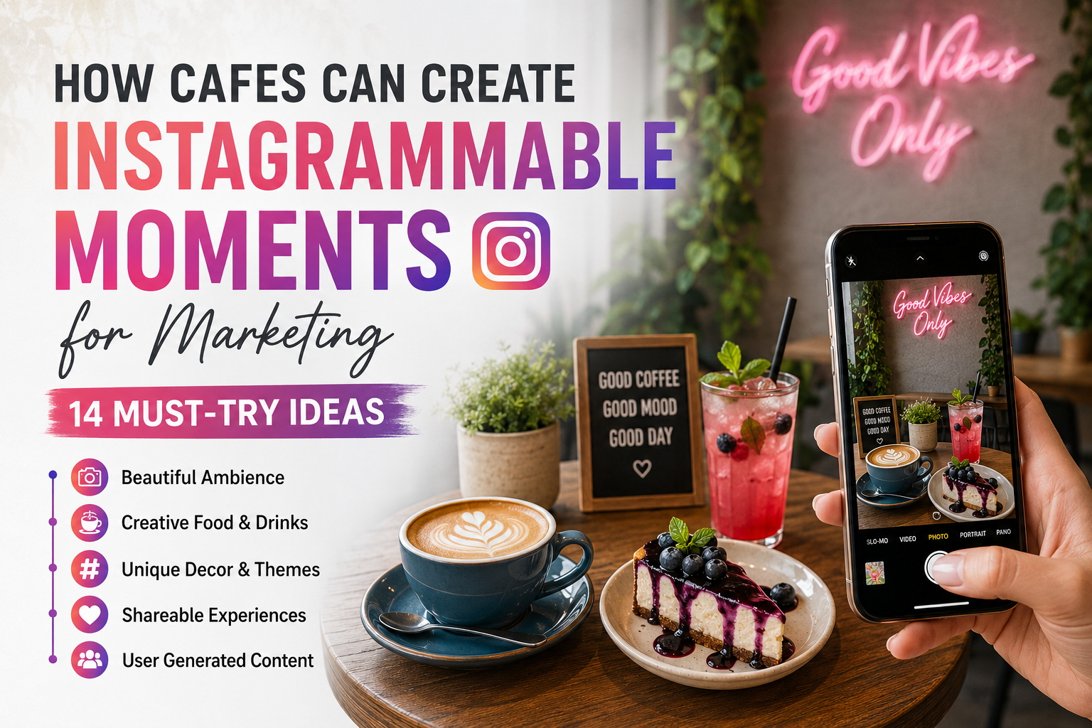 How Cafes Can Create Instagrammable Moments for Marketing: 14 Must-Try Ideas